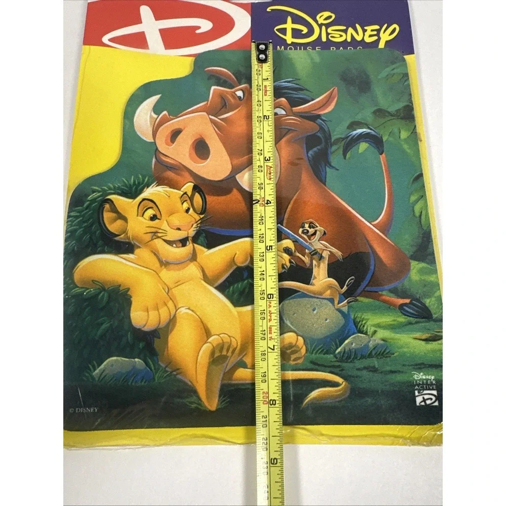 Vintage Disney The Lion King MOUSEPAD Simba Timon Pumbaa Mouse Pad NOS